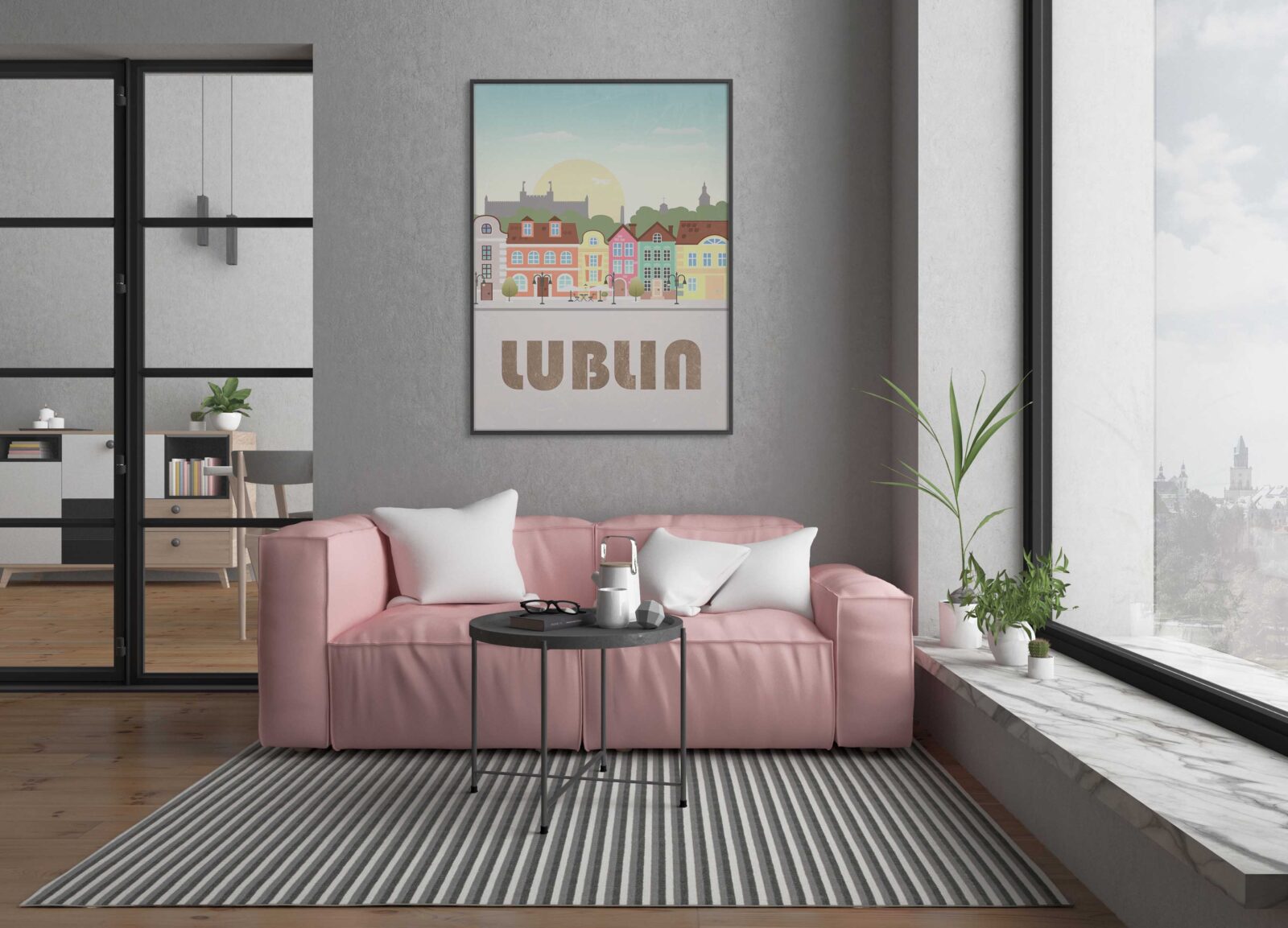 plakat lublin zamek stare miasto