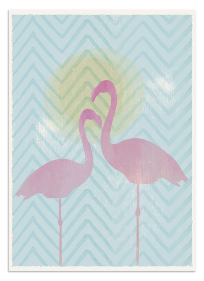 Flamingi - plakat