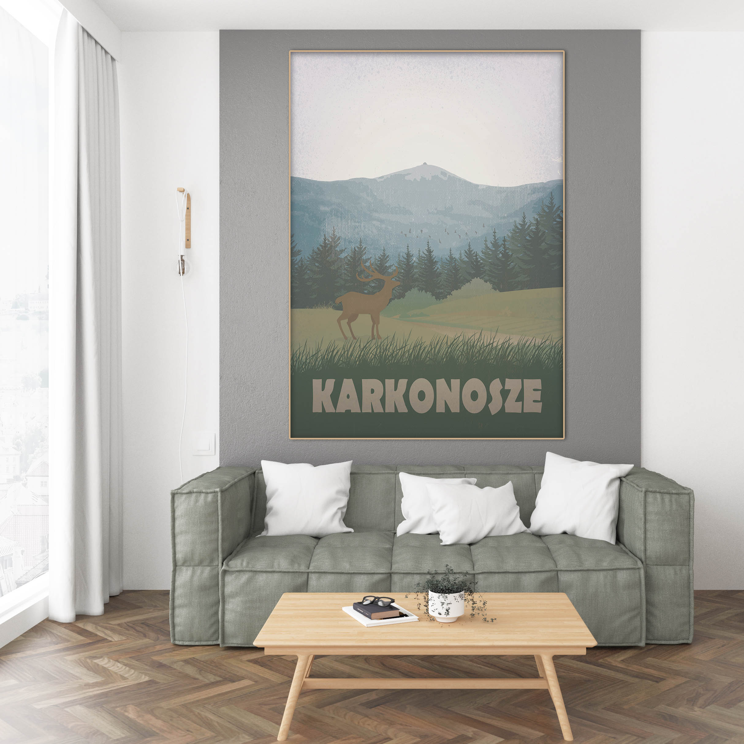 plakat karkonosze plakat śnieżka sklep z plakatami plakaty w dużych formatach dzień hunny badger