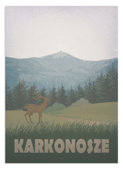 Plakat Karkonosze (Śnieżka) II
