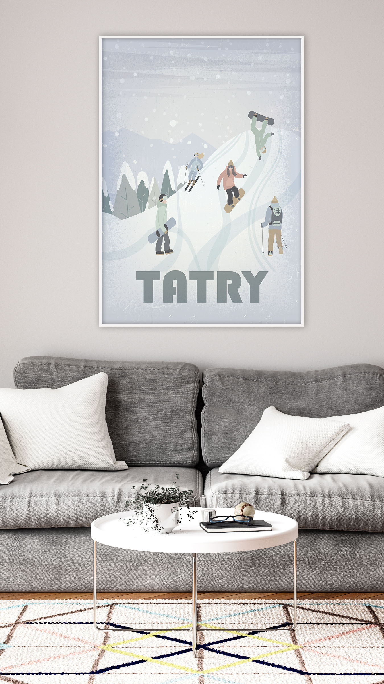 Plakat tatry zima