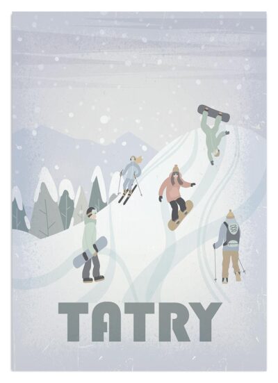 Plakat tatry retro