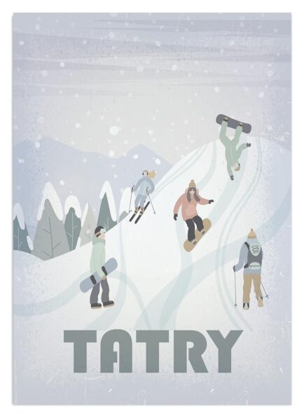 Plakat tatry retro