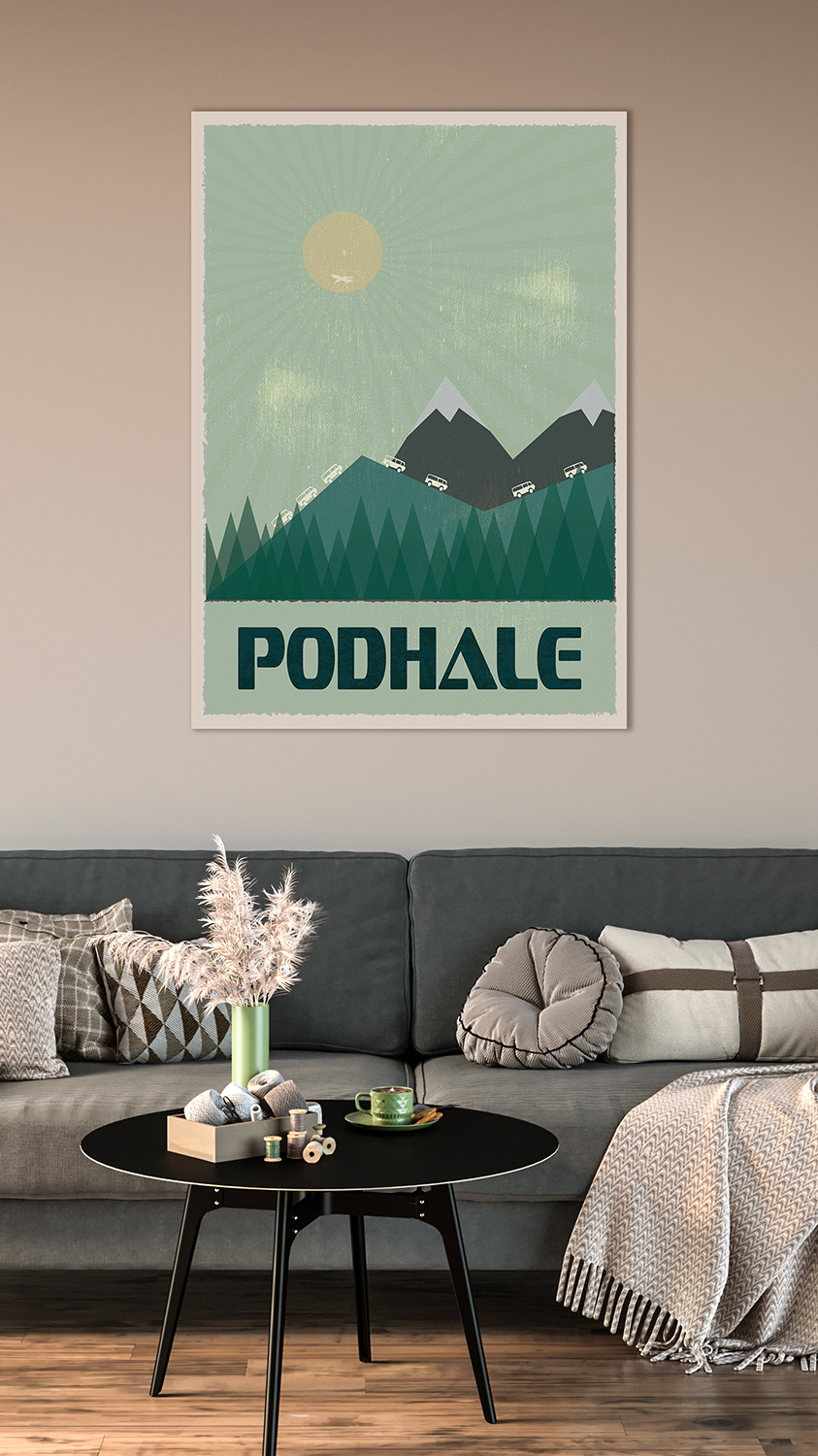 Plakat Podhale - autorski plakat