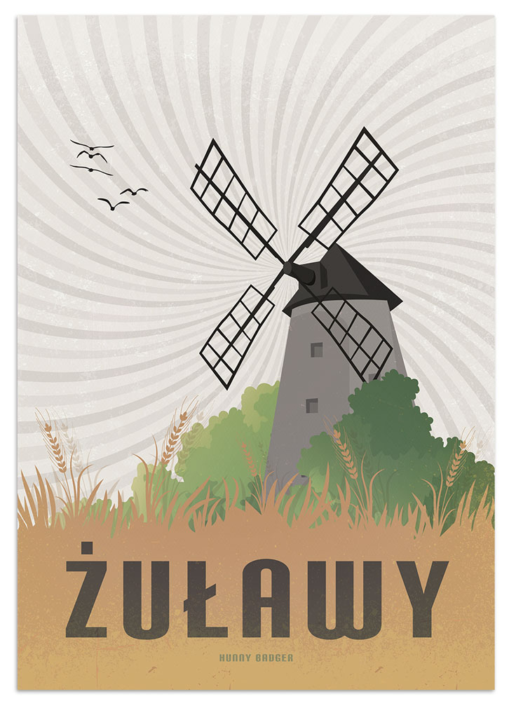 Plakat Zuławy vintage