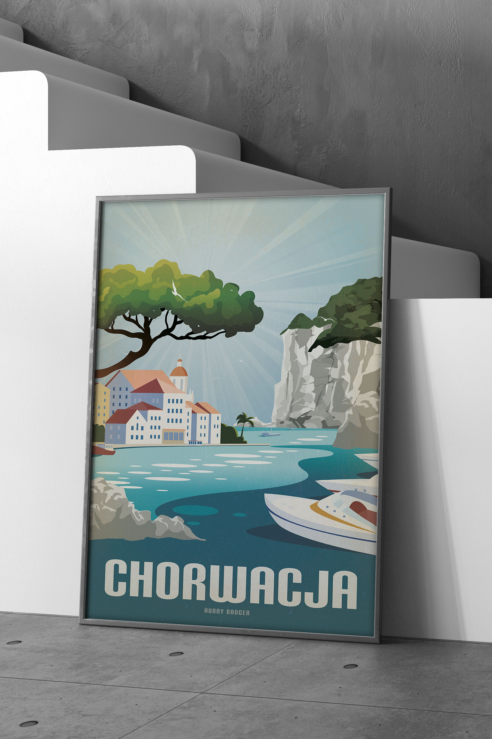 Plakat Chorwacja marina dubrownik