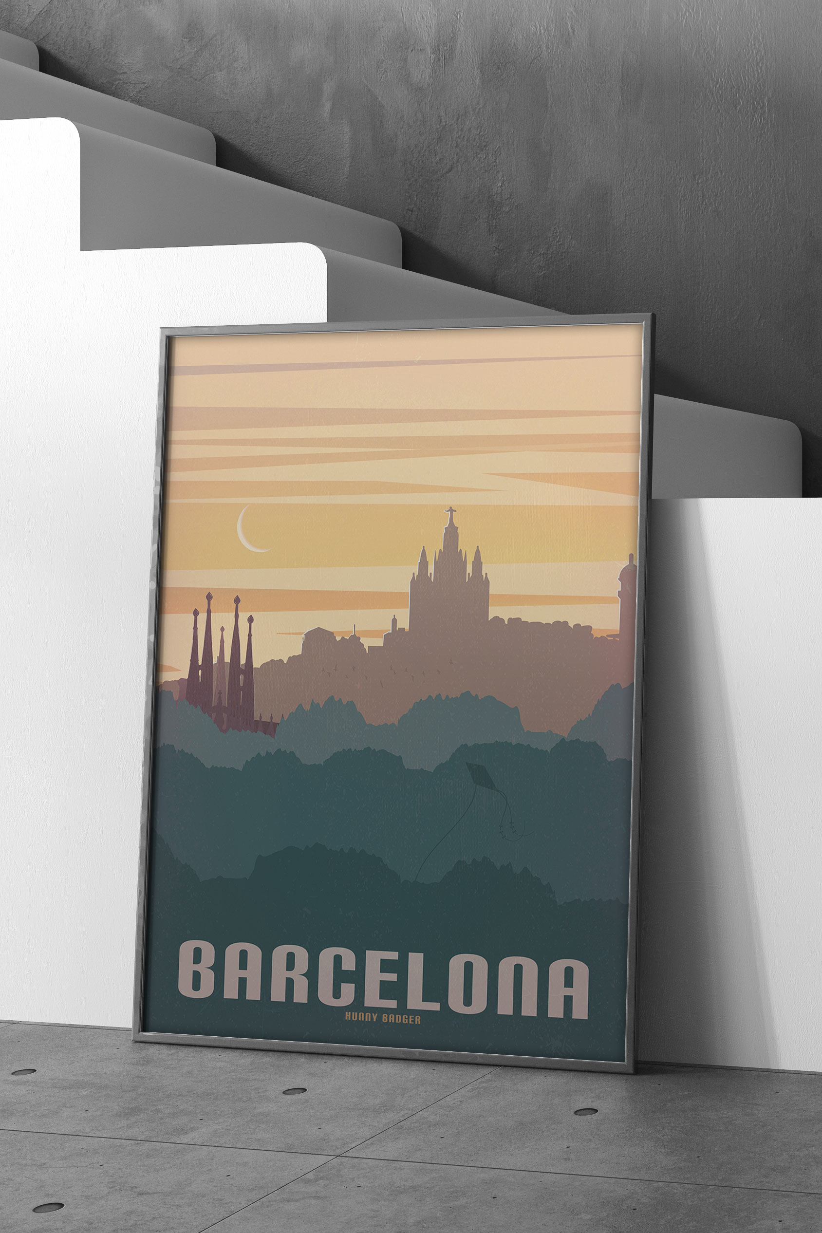 Plakat Barcelona miasto