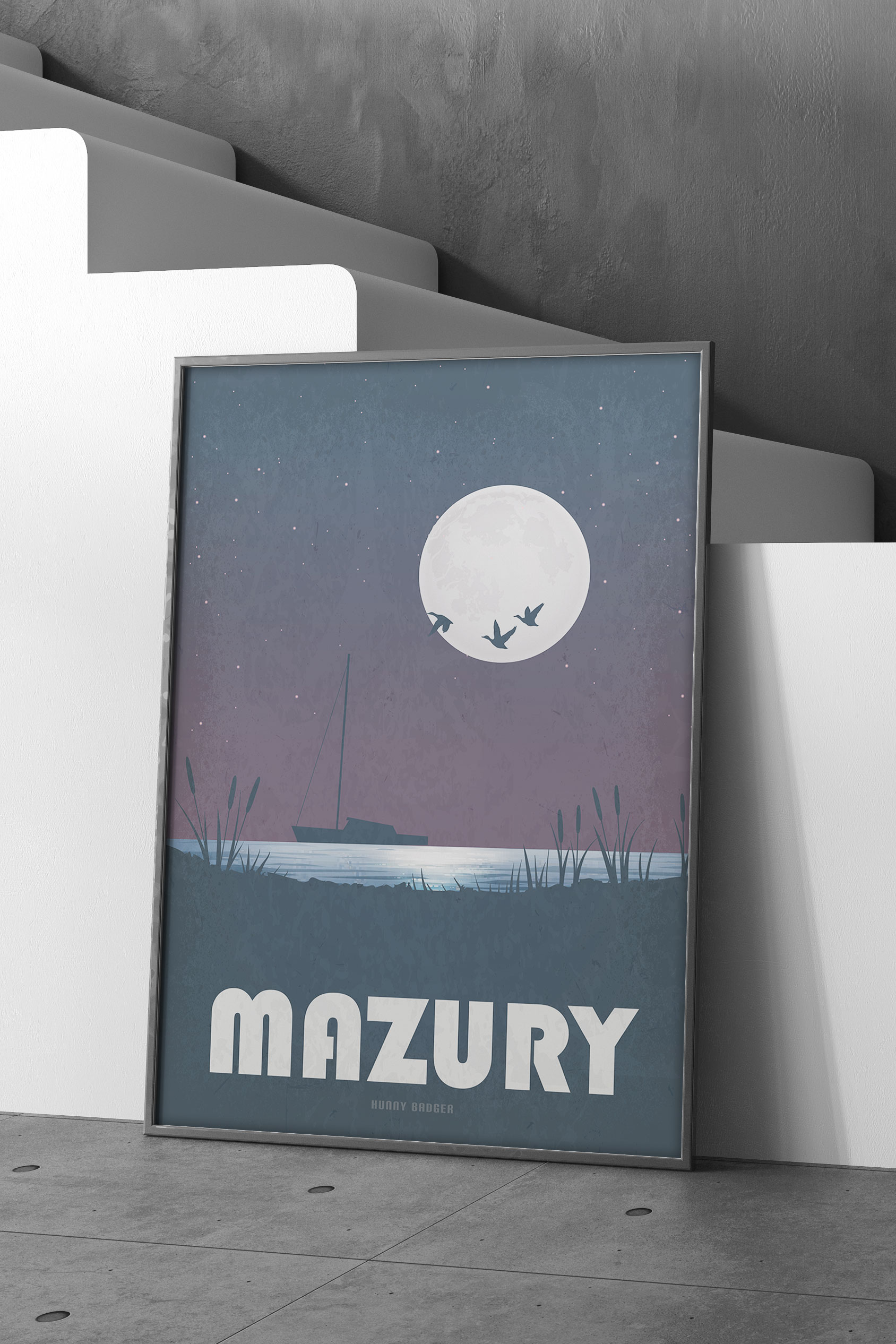 Plakat Mazur noc na mazurach